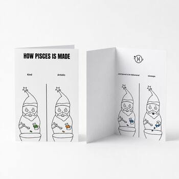 Funny Birthday Card For Her And Him Zodiac Greeting Card, 9 of 12