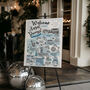 Wedding Welcome Sign/ Bespoke Timeline/Order Of The Day Sign, thumbnail 1 of 6