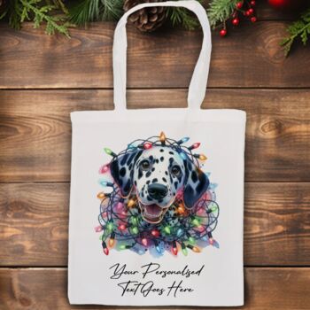 Personalised Dalmatian In Christmas Lights, 4 of 10