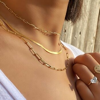 Herringbone Chain Necklace, 6 of 7