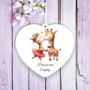 Personalised Cute Animal Couple Giraffe Decoration, thumbnail 1 of 2