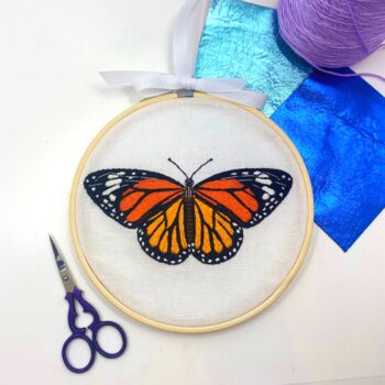 Butterfly Embroidery Kit, Beginners Kit, 5 of 9