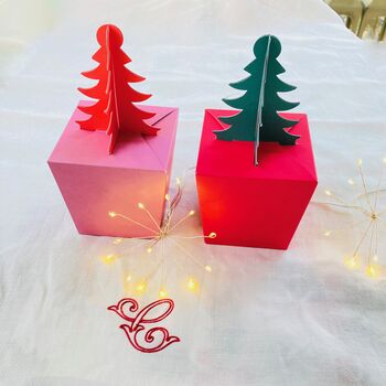 Christmas Pink / Red Gift Box, 2 of 4