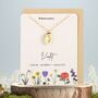 February Birthday Gift Birth Month Flower Necklace, thumbnail 5 of 6