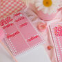 Pink Gingham Self Care Notepad Gift Set, thumbnail 5 of 10