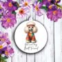 Personalised Poodle Hippie Decoration, thumbnail 1 of 2