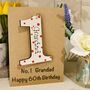 Personalised Grandad Birthday No.One Keepsake Card, thumbnail 2 of 3