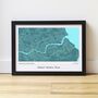 Great North Run Route Map Personalised Runner Gift, thumbnail 8 of 9
