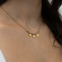 Rose Quartz And Disc Necklace, thumbnail 1 of 2
