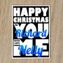 Personalised Names Christmas Card With Message Inside, thumbnail 3 of 8