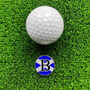 Personalised Initial Scotland Flag Golf Ball Marker, thumbnail 1 of 4