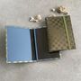 Checkerboard Recycled Passport Cover And Tag Travel Set, thumbnail 2 of 4