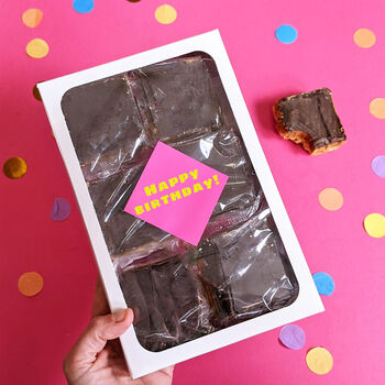 Personalised Birthday Gooey Brownies Gift Box, 4 of 6