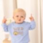 Wild One Lion Personalised Embroidered First Birthday Sweatshirt, thumbnail 3 of 5