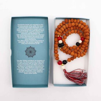 Rudraksha Crystal Mala Necklace | Harmony And Protection, 3 of 3