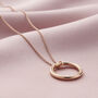 Personalised Double Secret Script Ring Necklace, thumbnail 6 of 10