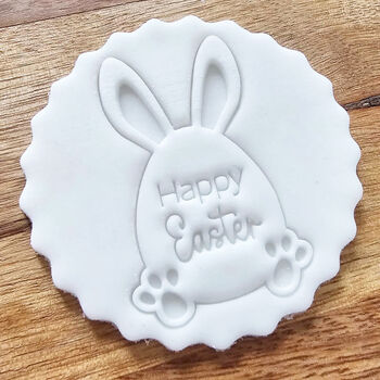 Happy Easter Baking Embosser Stamp For Cookies And Cakes Icing Decoration, 5 of 5