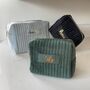 Personalised Soft Velvet Pleated Makeup Cosmetic Cube Bag, thumbnail 2 of 12