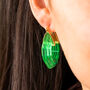Bright Geometric Acrylic Hoop Earrings, thumbnail 9 of 12