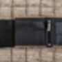 Personalised Men's Leather Wallet Rfid Safe Gift, thumbnail 5 of 9