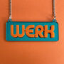 Werk Acrylic Statement Necklace, thumbnail 1 of 3