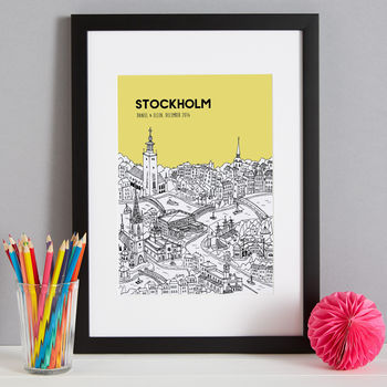 Personalised Stockholm Print, 5 of 10