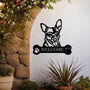 Personalised Chihuahua Welcome Metal Wall Art Sign For Home And Garden Gift, thumbnail 1 of 11