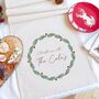 Personalised Christmas Wreath Table Runner, thumbnail 1 of 2