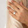 Personalised Silver Fingerprint Classic Signet Ring, thumbnail 1 of 8