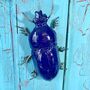 Blue Beetle Garden Wall Art Art115, thumbnail 3 of 5