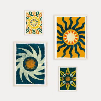 Apollo Contemporary Cornish Sun Art Print, 4 of 5