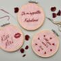 Kiss Me Mini Embroidery Kit, thumbnail 2 of 4