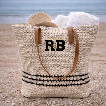 Personalised Black Stripe Tote Bag, 3 of 3