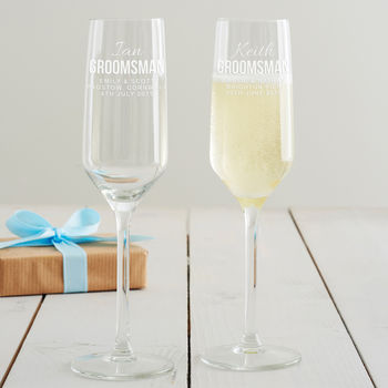 Personalised Groomsman Wedding Glass, 6 of 11