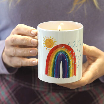 Personalised Rainbow Scented Soy Candle, 3 of 3