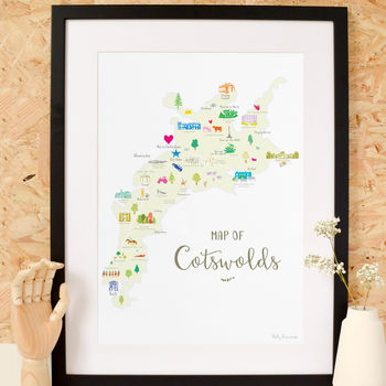 Personalised The Cotswolds Map: Add Favourite Places, 4 of 4