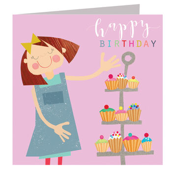 Glittery Bake Off Birthday Card, 2 of 5