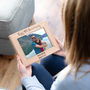 Personalised 5th Anniversary Wood Gift Photo Frame, thumbnail 1 of 2