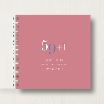 Personalised 60th Birthday Memory Book/Album, 11 of 12