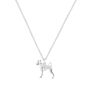 Personalised Boxer Silver Necklace, thumbnail 1 of 7