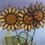 Sunflower Stem Stained Glass Everlasting Keepsake, thumbnail 6 of 7