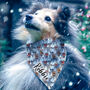 Personalised Dog Winter Wonderland Christmas Bandana, thumbnail 1 of 3
