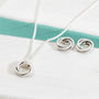 Bond Of Friendship Silver Knot Necklace, thumbnail 2 of 8