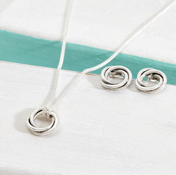 Bond Of Friendship Silver Knot Necklace, 2 of 8
