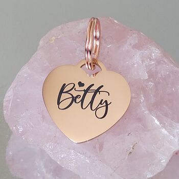 25mm Heart Lock Pet ID Tag, 2 of 4
