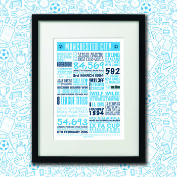 Manchester City Football Club Personalised Print, 4 of 5