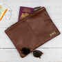 Personalised Tan Nuhide Travel Wallet, thumbnail 4 of 6