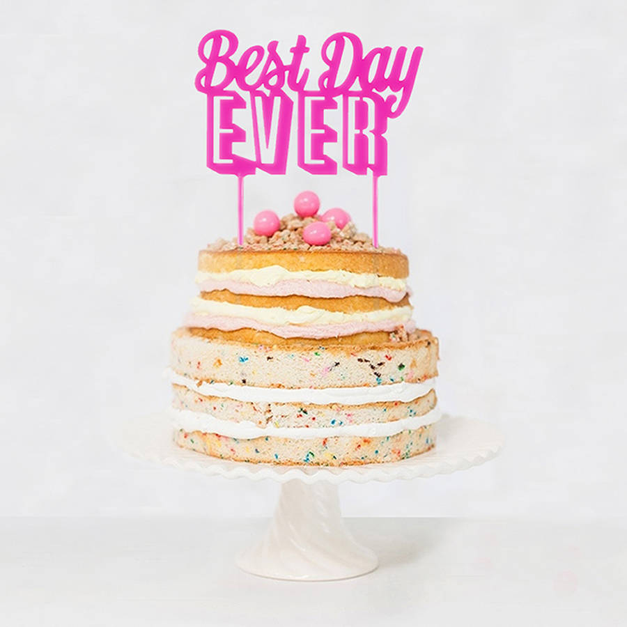 Best Day Ever Cake Topper, 1 of 2