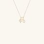 Script Initial Necklace 18k Gold Vermeil, thumbnail 1 of 4