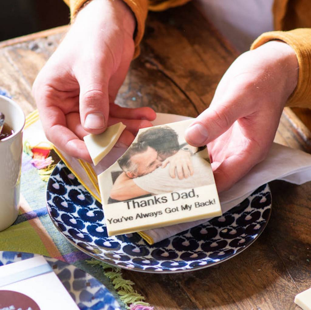 edible printed chocolate photo gift by thelittleboysroom